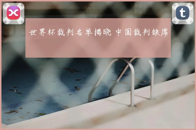 世界杯裁判名单揭晓 中国裁判缺席