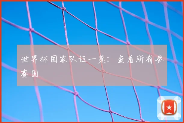 世界杯国家队伍一览：查看所有参赛国