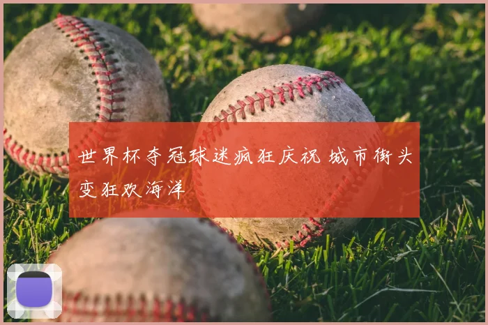 世界杯夺冠球迷疯狂庆祝 城市街头变狂欢海洋